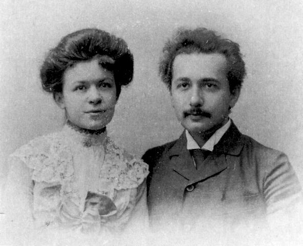 Mileva i Albert na venčanju (Vikipedija)